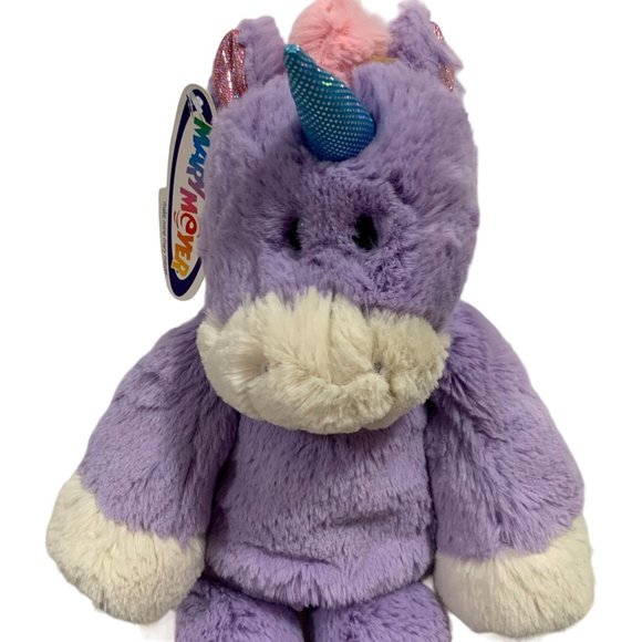 Rare HTF Mary Meyer Marshmallow Purple Unicorn Plush Sample Tag NWT - Picture 2 of 11